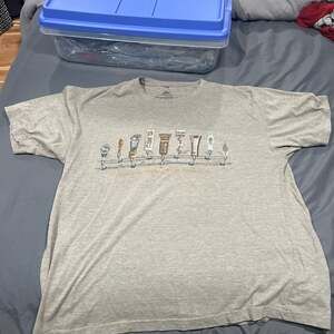 Mens Newport Blue XXL Short Sleeve Beer Tap Decisions Graphic T-shirt Brown